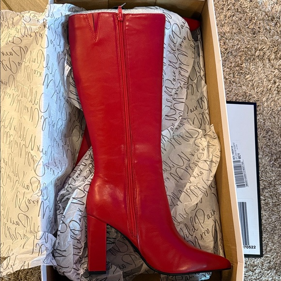 Wild Pair Block heel knee high Boots Sz 7 - Picture 4 of 8